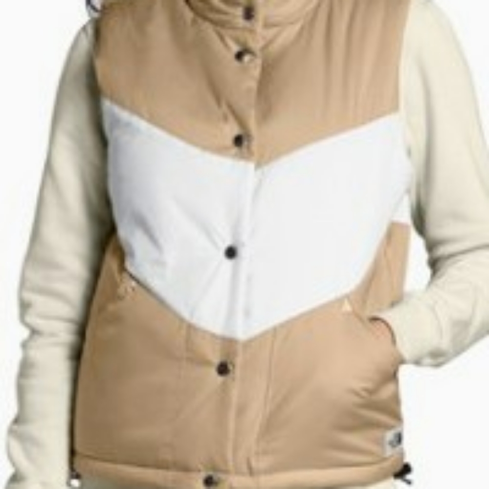 The North FaceSylvester Insulated Vest - Hawthorne Khaki/Vintage White - Women'